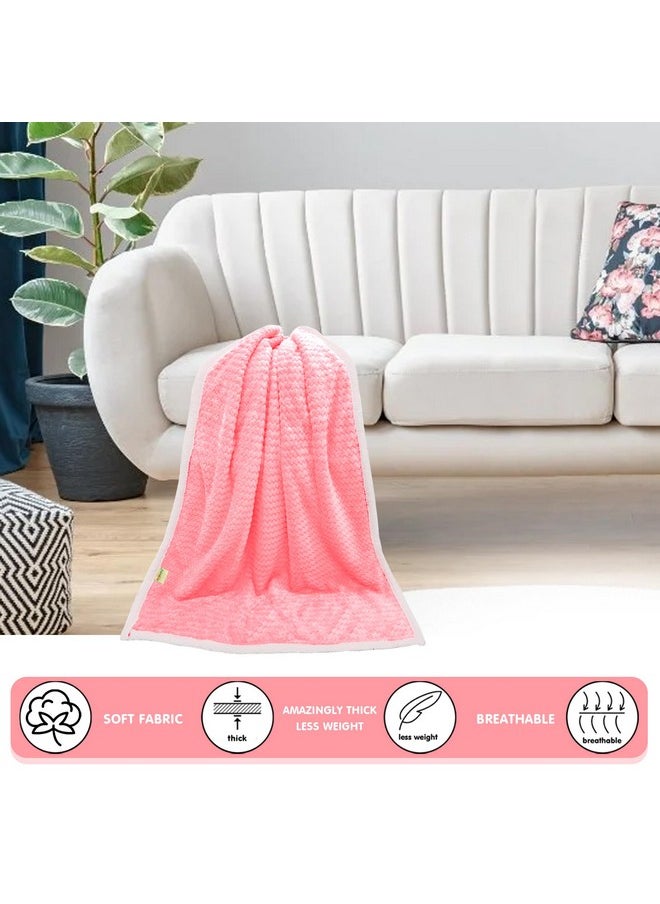 OYO BABY New Born Super Soft Baby Blanket Wrapper Sheet Cum Baby Blanket For Baby Boys, Baby Girls, Babies New Born Baby Products All Baby Pink, Fleece, Lightweight, 1 Count  - Image 3