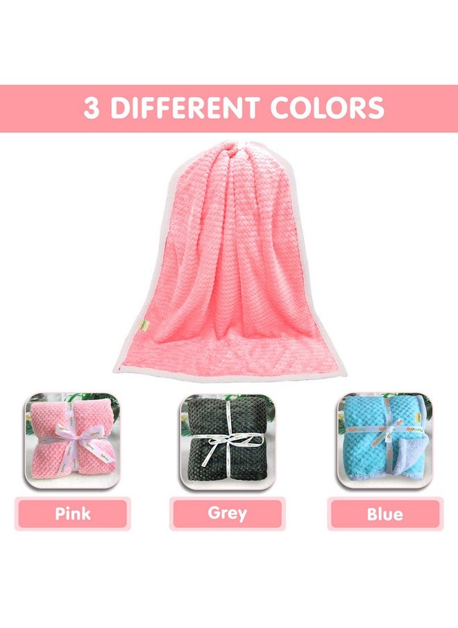 OYO BABY New Born Super Soft Baby Blanket Wrapper Sheet Cum Baby Blanket For Baby Boys, Baby Girls, Babies New Born Baby Products All Baby Pink, Fleece, Lightweight, 1 Count  - Image 5