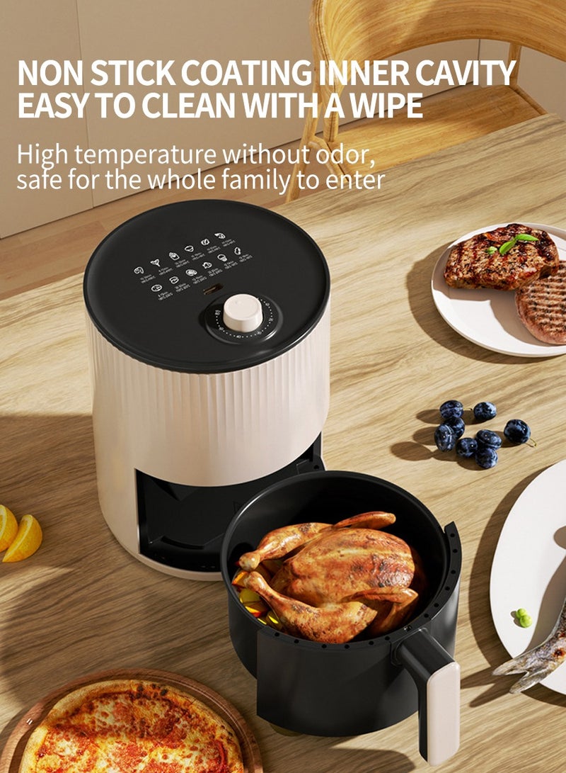 Beirui 4.5 Liter Large Capacity Air Fryer, 800 Watts, Knob Control, Fast Hot Air Circulation for Frying, Grilling, Roasting and Baking  - Image 2
