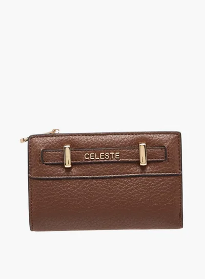 سيليست محفظة ثنائية الطي بنقوش