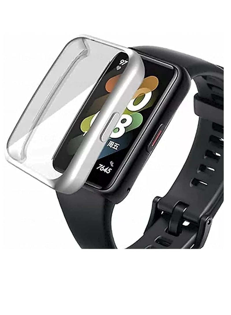 ten.tech Soft Case For Honor Band 6- Honor Band 7 TPU Silicon All-Around Screen Protector Cover Bumper Protector Full Cover Screen Protection - Image 1