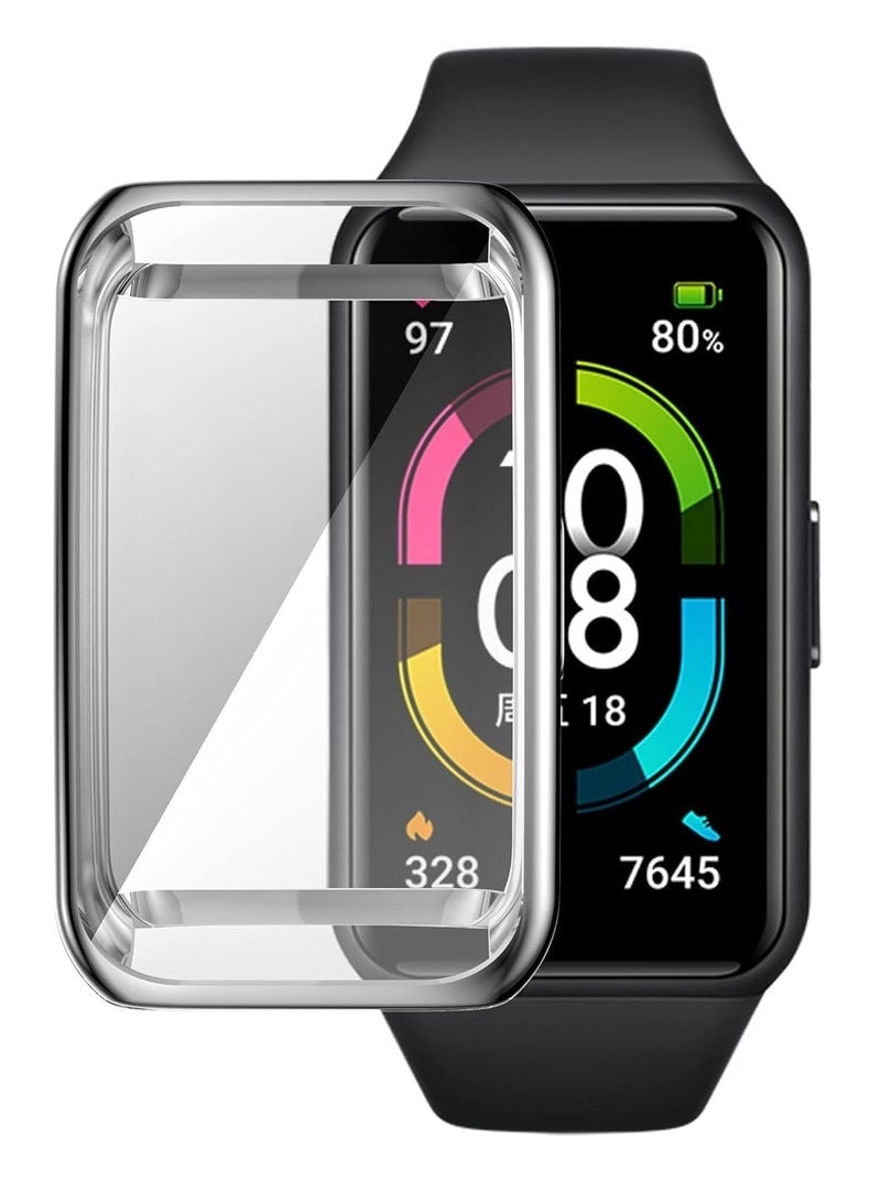 ten.tech Soft Case For Honor Band 6- Honor Band 7 TPU Silicon All-Around Screen Protector Cover Bumper Protector Full Cover Screen Protection - Image 2
