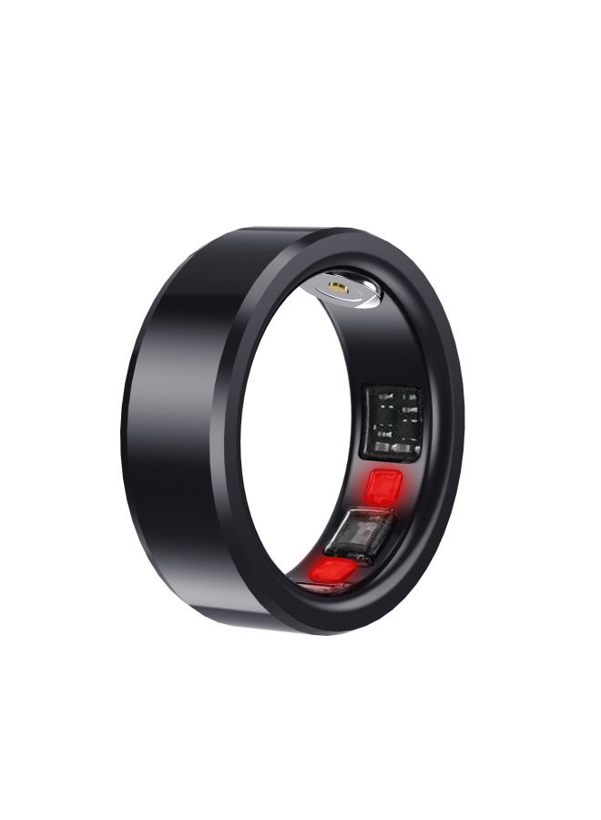 Titanium Stainless Steel Bluetooth Smart Ring Waterproof Sports Sleep Heart Rate Monitoring European And American Hot Sale Fashion Ring-Color:Gold Ring Ring Charging Cable - Image 5