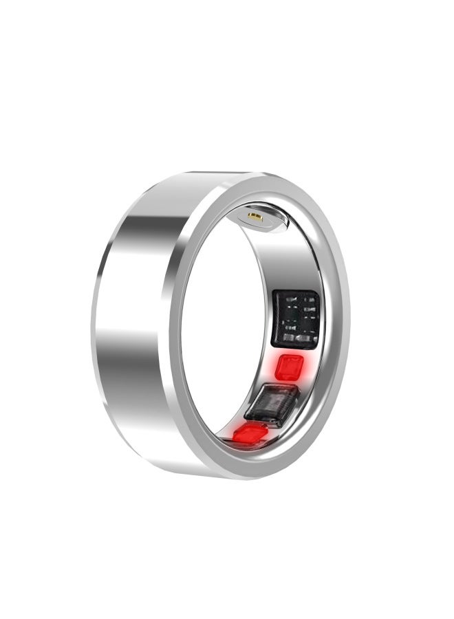 Titanium Stainless Steel Bluetooth Smart Ring Waterproof Sports Sleep Heart Rate Monitoring European And American Hot Sale Fashion Ring-Color:Gold Ring Ring Charging Cable - Image 4