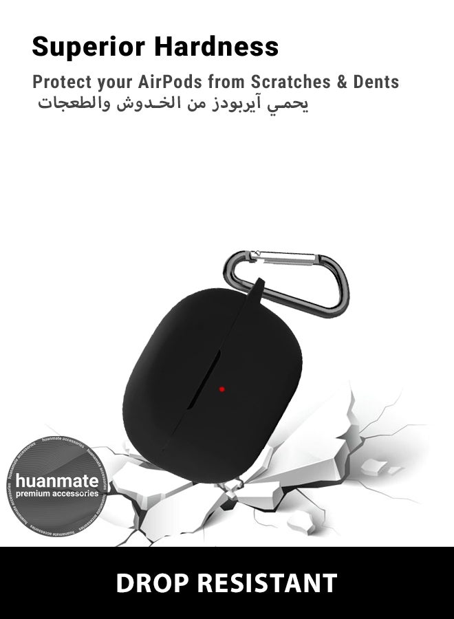 huanmate Anker SoundCore Life P3i Silicone Case Cover - Black - Made with Soft Silicone, Lightweight & Durable - Stylish Design, Accurate Cut-outs, Easy Installation & Removal  - Image 4