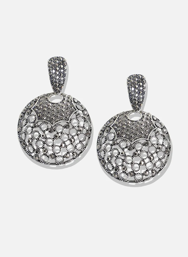 SOHI Antique Dome Artificial Drop Earring Jewellery