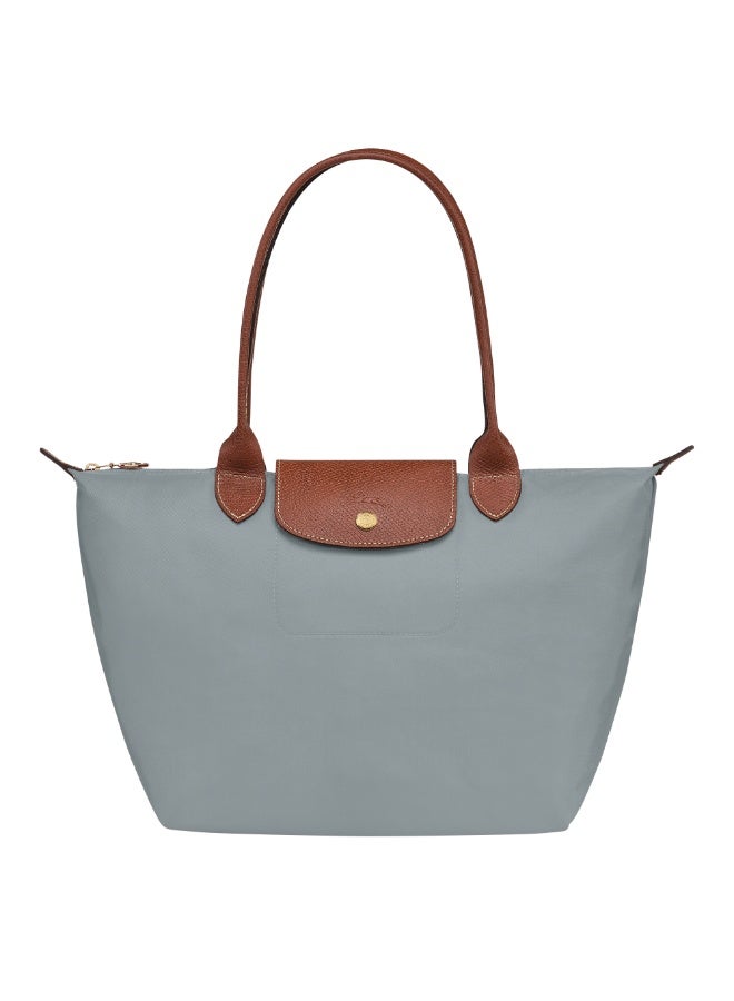 Longchamp Women's Medium Tote Bag, Handbag, Shoulder Bag, Steel Gray Classic Style - Image 1