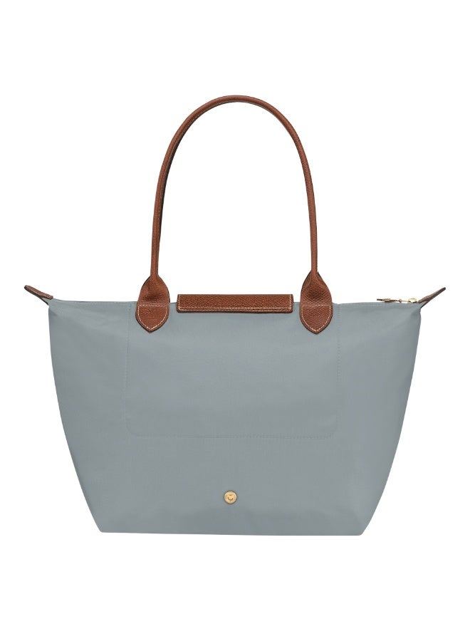 Longchamp Women's Medium Tote Bag, Handbag, Shoulder Bag, Steel Gray Classic Style - Image 4