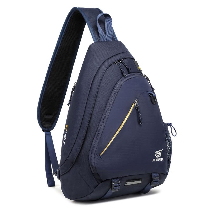 SKYSPER Sling Laptop Bag Up to 13 Inch 18L Crossbody Sling Backpack Travel Shoulder Bag Hiking Daypack for Men WomenNavyblue - Image 2