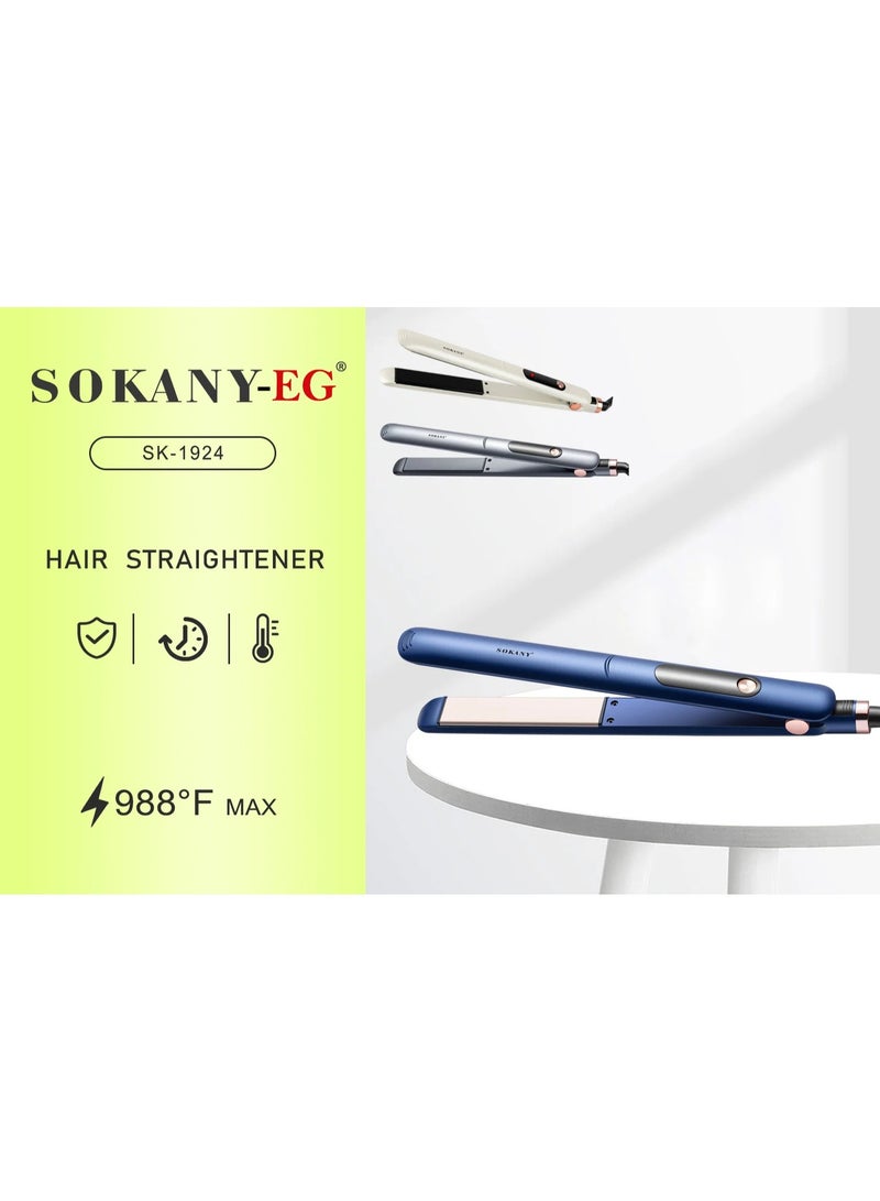 سوكاني مكواة شعر سوكاني SK-1924 احترافية – ألواح سيراميك عريضة، تسخين سريع وتحكم في الحرارة لتصفيف مثالي - Image 2