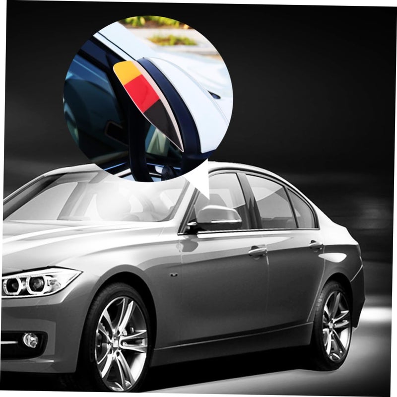 Black Car Rearview Mirror Rain Guards Waterproof Side Visors Fit For SUVs Trucks - Image 4