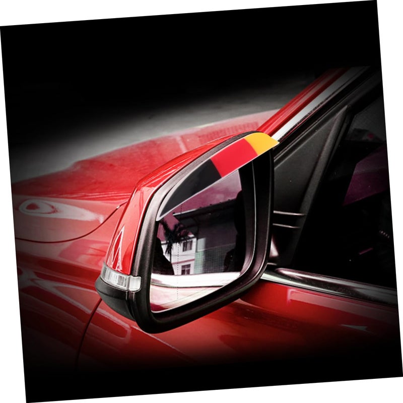 Black Car Rearview Mirror Rain Guards Waterproof Side Visors Fit For SUVs Trucks - Image 5