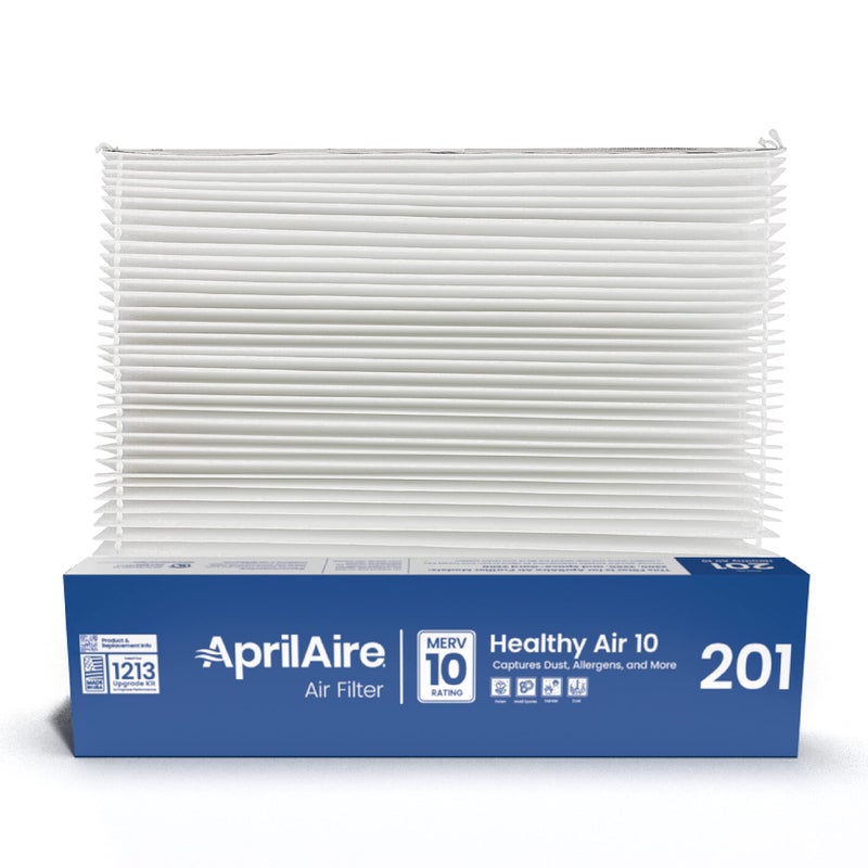 فلتر فرن بديل AprilAire 201 لمرشحات الهواء AprilAire أو SpaceGard 2200 أو 2250 لتنقية الهواء المنزلية MERV 10 20x25x6 عبوة من 2