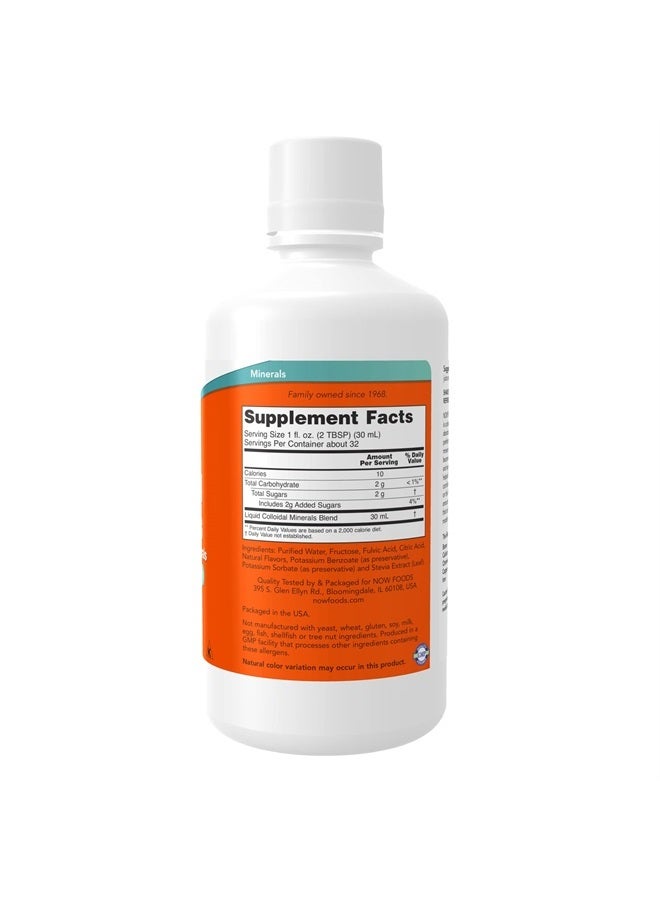 now Supplements, Colloidal Minerals Liquid, Plant Derived, Essential Trace Minerals, Raspberry, 32-Ounce - Image 2