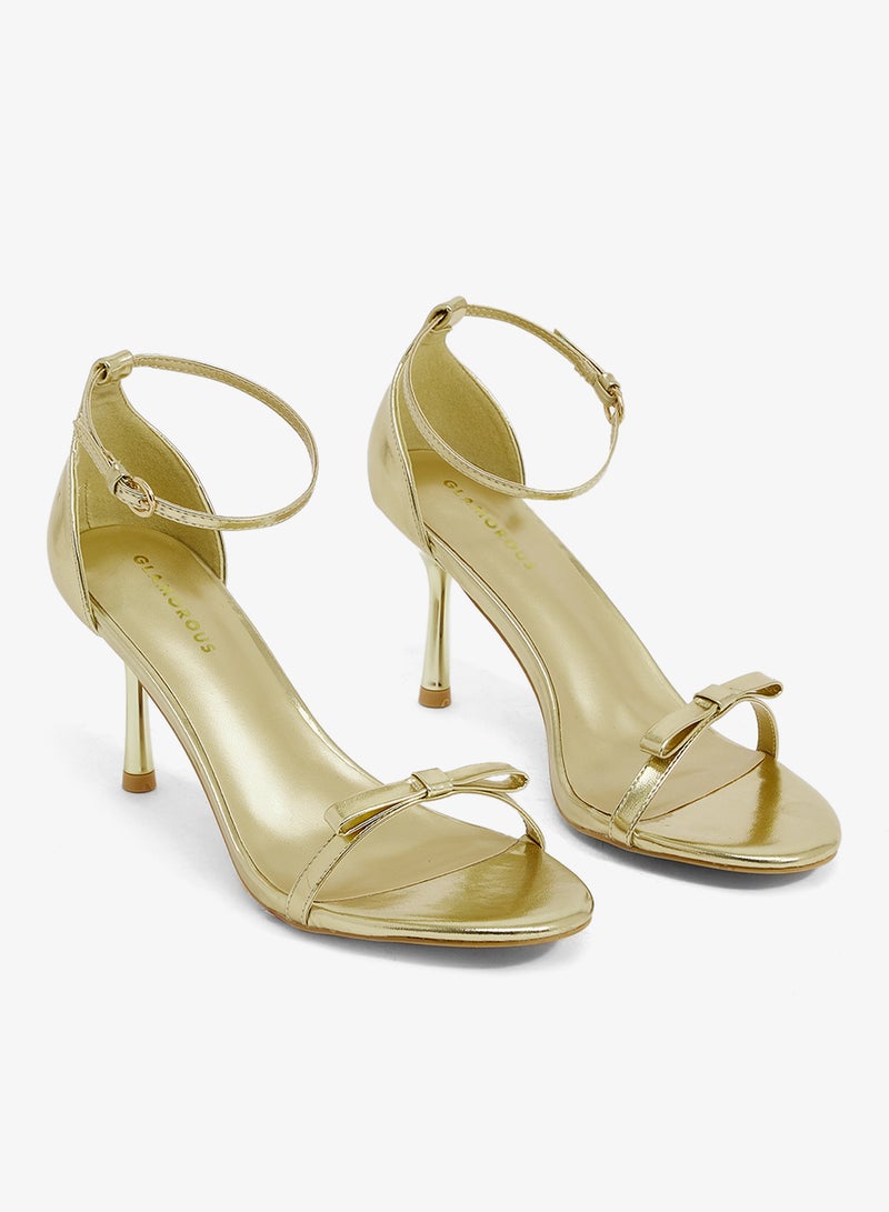 GLAMOROUS Casual Ankle Strap Heeled Sandals - Image 4