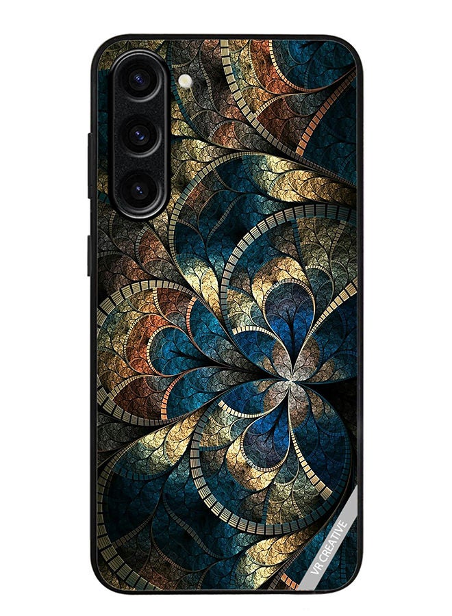 VR CREATIVE Protective Case Cover For Samsung Galaxy S23 Mandala Abstract Design Multicolour - Image 1