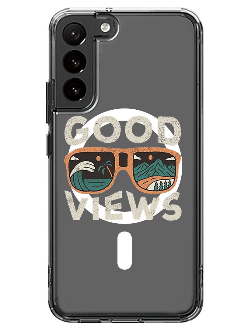 Theodor Magnetic Case for Samsung Galaxy S23 Plus 6.6-inch Compatible with MagSafe Wireless Charging, Shockproof Phone Bumper Cover Good views copy - Image 1