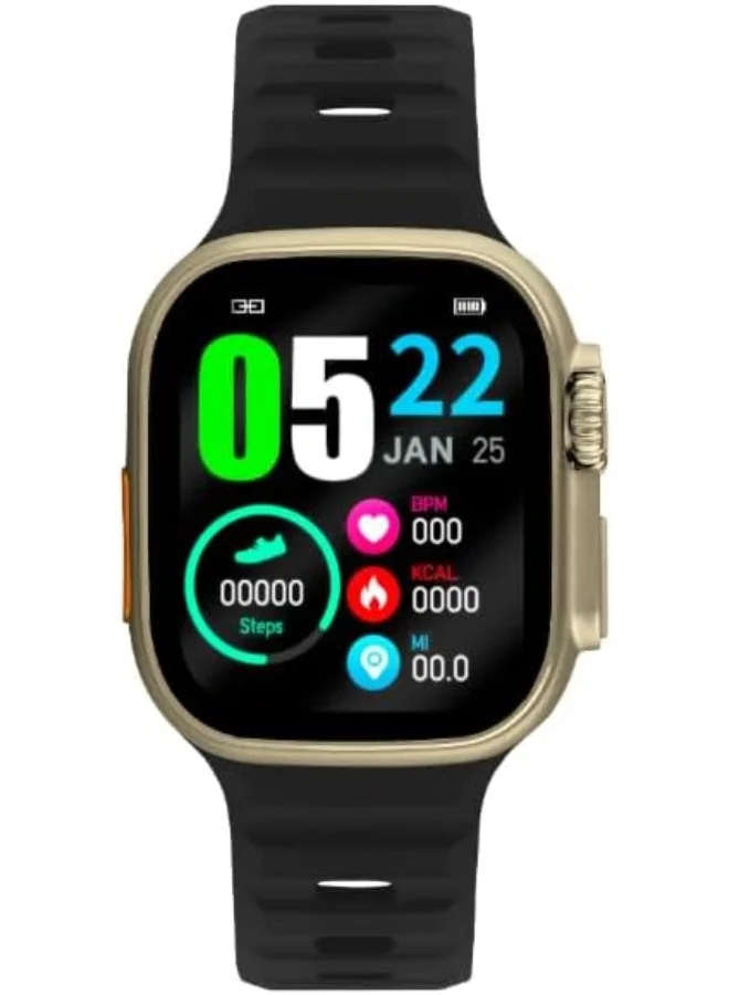Slazenger Slazenger Unisex Movement Watch, SMART Display and Silicone Strap - SL.9.2223.5.01, Black
