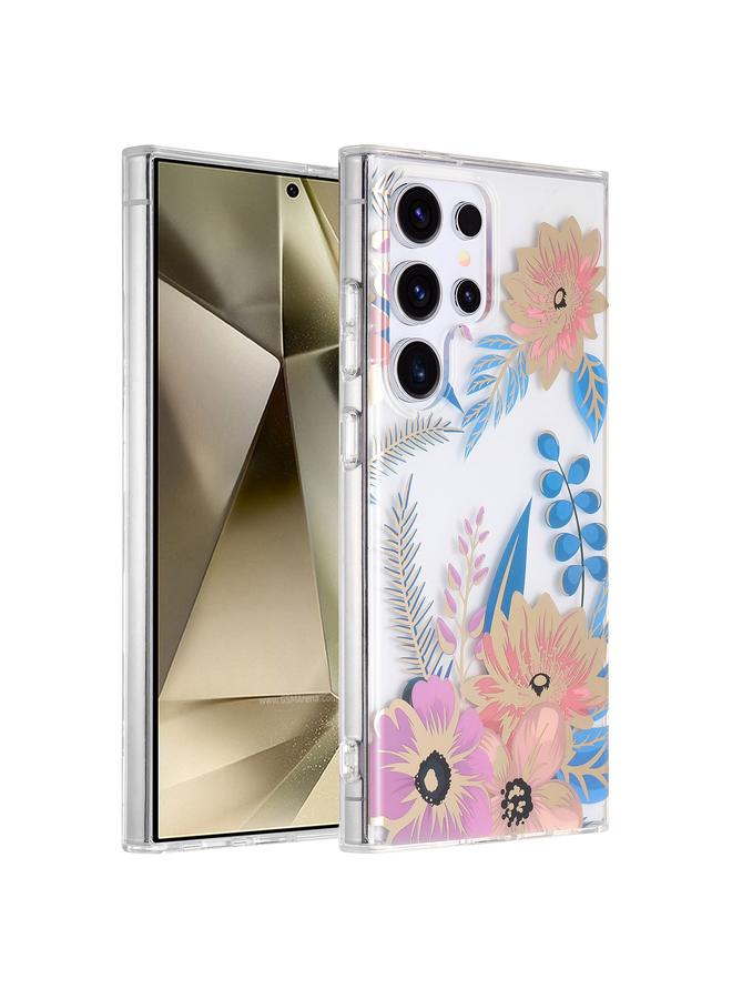 erorex Case For Samsung Galaxy S24 Ultra 5G Dual-side Laminating IMD PC Hybrid TPU Phone Case - Image 1