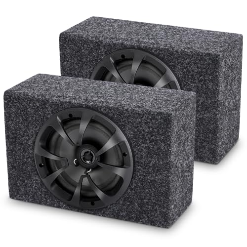 Datanly 2-Way Coaxial Car Audio Speakers with Speaker Box Enclosures Set Sturdy Constructed Car Stereo and Sound System Accessories Portable Audio Equipment for Vehicles(Separate,6.5" 100 W) - Image 1