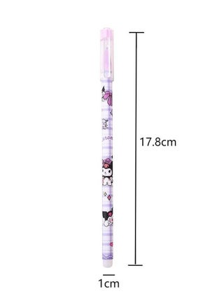 12 PCS Cartoon Sanrio Ballpoint Pens, Anime Gel Ink Pen Black 0.5mm Melody Gifts -  Kawaii Office School Supplies Set for Kid Teen Girls Students - view 3
