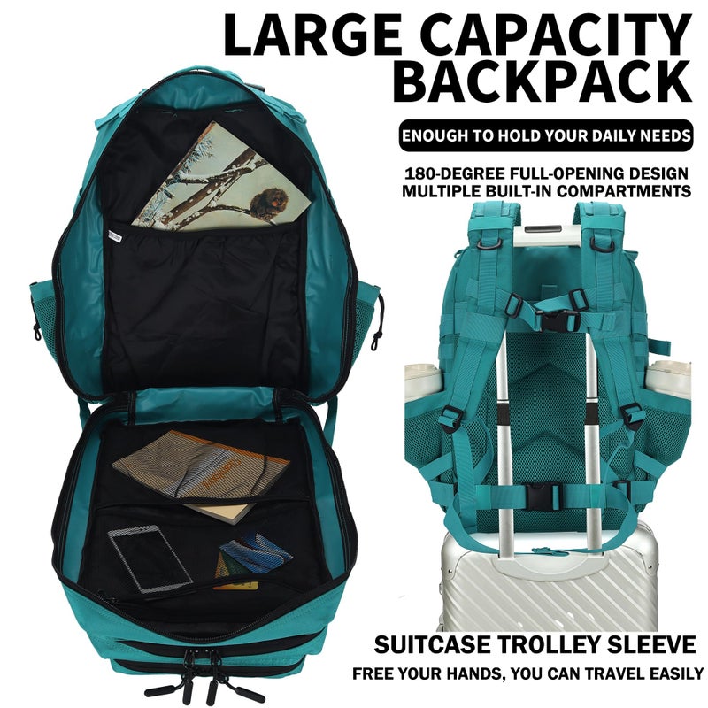 W WINTMING Military Tactical Backpack 45L/25L 3 Day Assault Pack Molle Daypack Hiking Backpack for Men and Women - Image 5