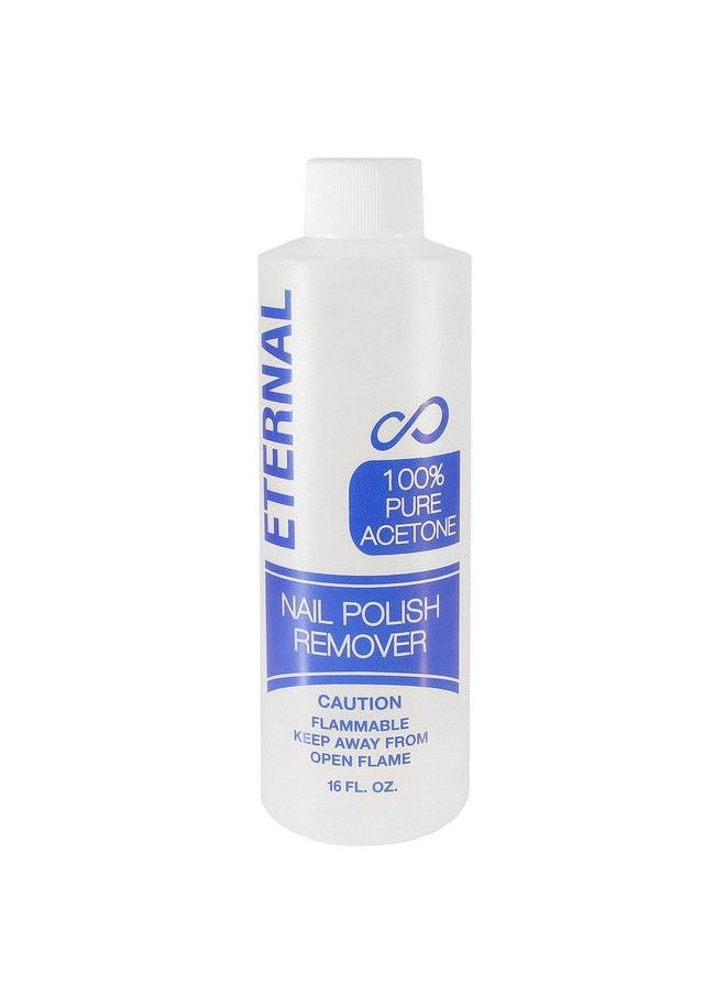 ETERNAL - Acetone Nail Polish Remover 100 Percent Pure Acetone With Quick Effect And Ultrapowerful Formula For Removal Of Natural Glue Gel Acrylic Shellac & Artificial Fingernail 16 Fl Oz - Image 1