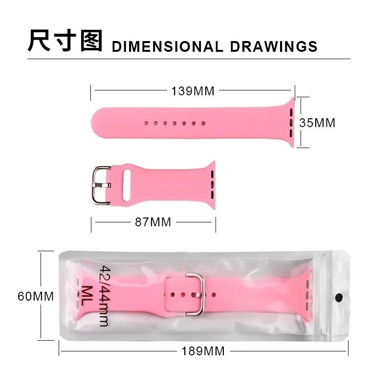 Soft Silicone Sport Strap for Apple Watch 49mm 45mm 44mm 40mm, Breathable Replacement Band for iWatch Series 8 7 6 SE 5 4 3 2 1, Women Men Multi-Colored - Image 5