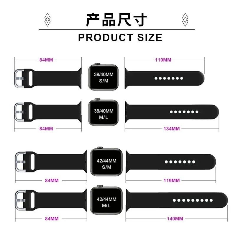 Soft Silicone Sport Strap for Apple Watch 49mm 45mm 44mm 40mm, Breathable Replacement Band for iWatch Series 8 7 6 SE 5 4 3 2 1, Women Men Multi-Colored - Image 4