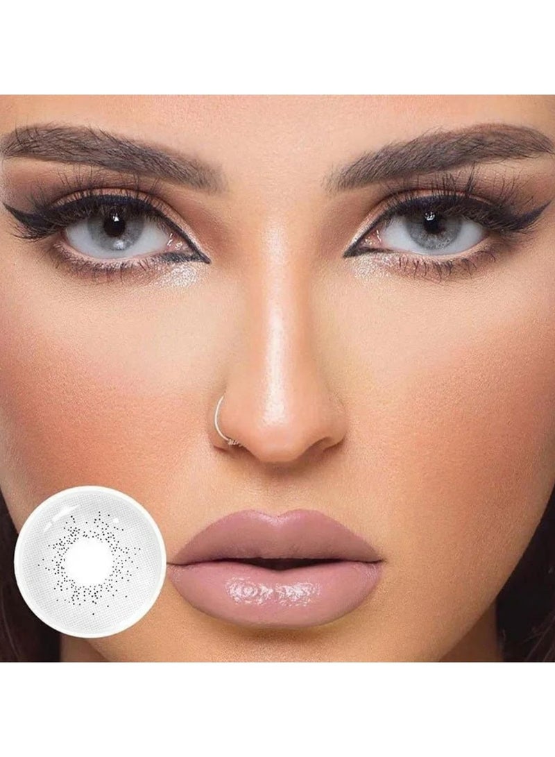 يونيبلينغ عدسات لاصقة ملونة سنوية باللون الرمادي المحيطي - Image 3