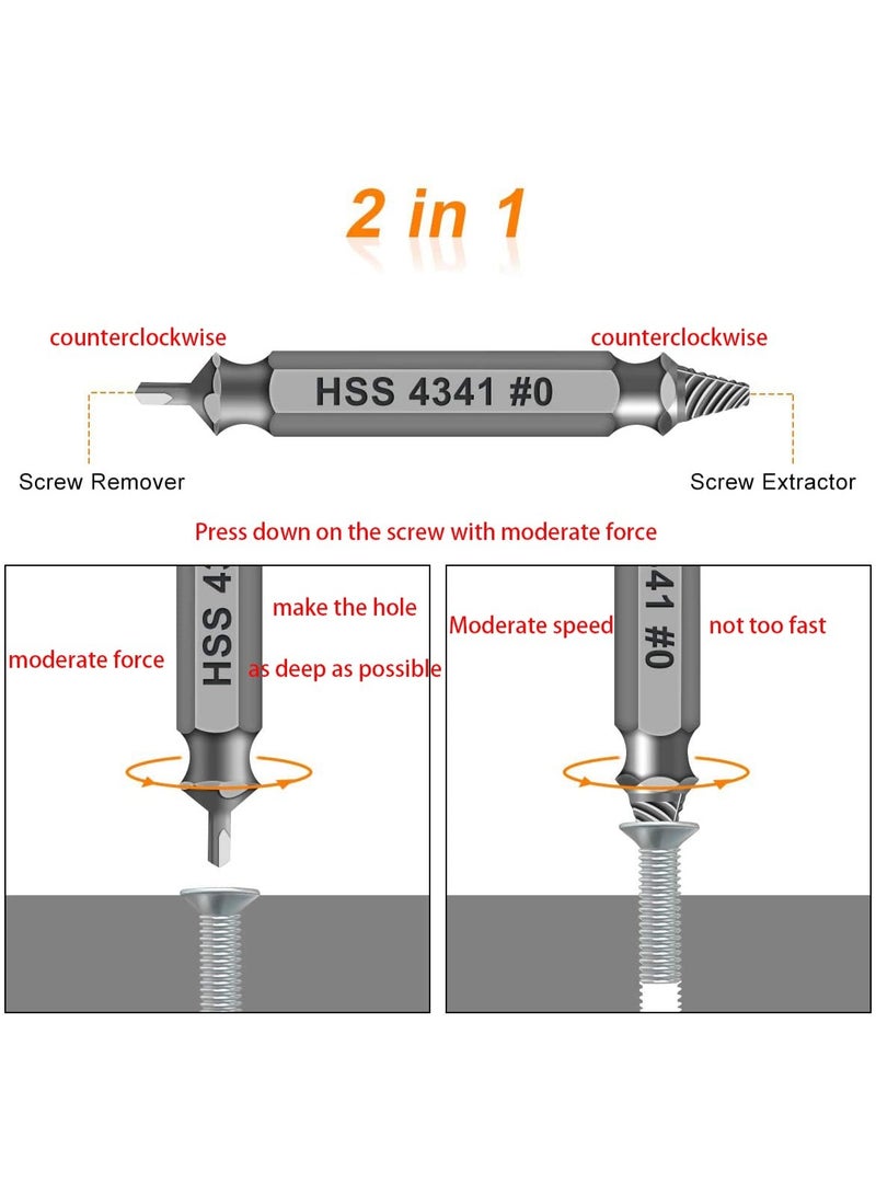 6pcs [With Storage Box] Damaged Screw Extractor Set - Men'S Gift For Dad, Husband, Stripping Screw Nuts And Bolt Drill Tools, Easy To Disassemble Rusty Broken Screws - Image 2