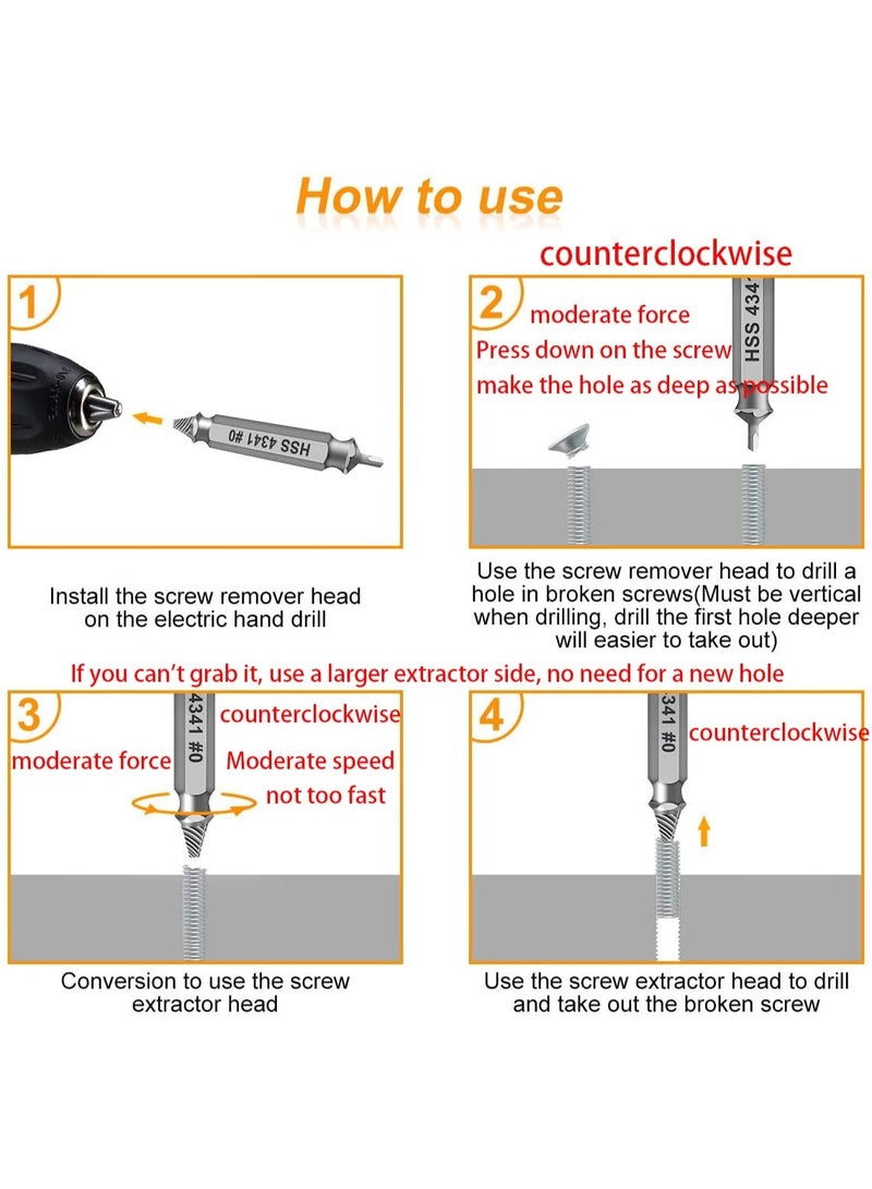 6pcs [With Storage Box] Damaged Screw Extractor Set - Men'S Gift For Dad, Husband, Stripping Screw Nuts And Bolt Drill Tools, Easy To Disassemble Rusty Broken Screws - Image 3