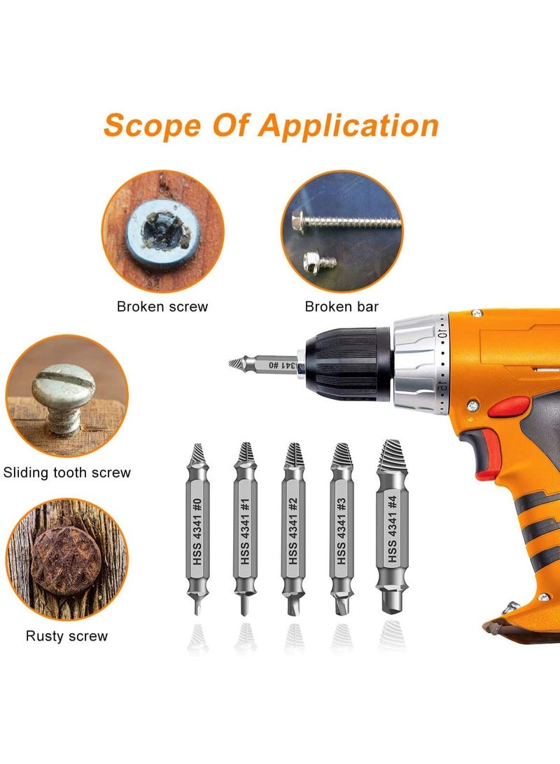 6pcs [With Storage Box] Damaged Screw Extractor Set - Men'S Gift For Dad, Husband, Stripping Screw Nuts And Bolt Drill Tools, Easy To Disassemble Rusty Broken Screws - Image 4