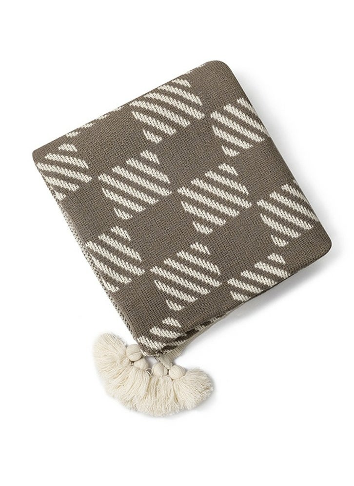 Loquat Bohemian Style Knitted Soft Throw Blanket Keep Warm  - Image 3