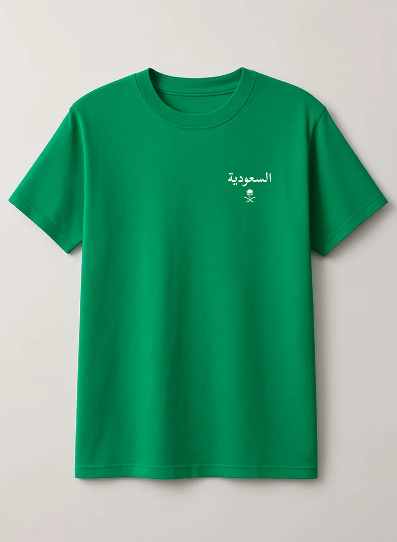 LOWHA Cotton T-Shirt for Saudi National Day or Everyday Saudi Pride Wear for Women & Men