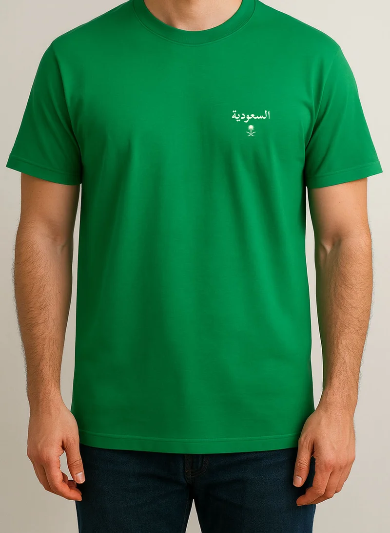 LOWHA Cotton T-Shirt for Saudi National Day or Everyday Saudi Pride Wear for Women & Men