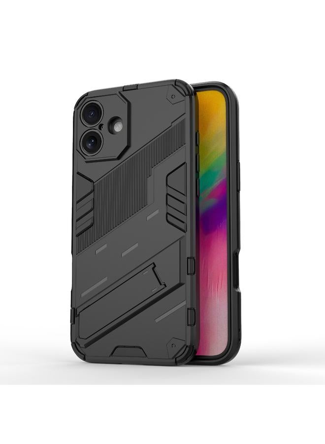 S-TOP Case For iPhone 16 Plus Punk Armor 2 in 1 PC + TPU Phone Case with Holder - Image 1