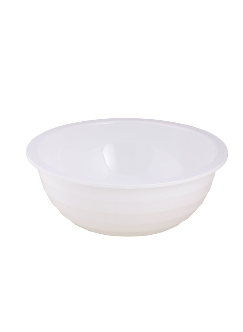 DELCASA وعاء أكريليك ناعم أبيض اللون من ديلكاسا - Image 4