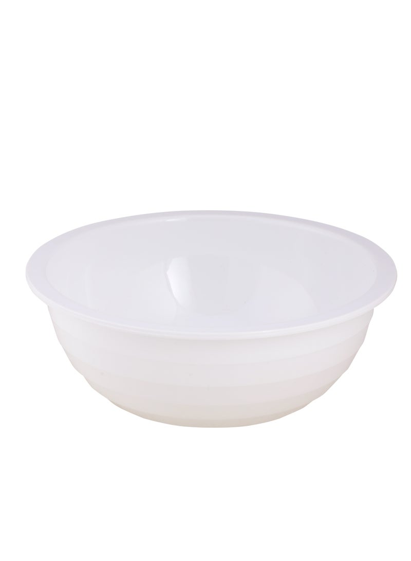 DELCASA وعاء أكريليك ناعم أبيض اللون من ديلكاسا - Image 1