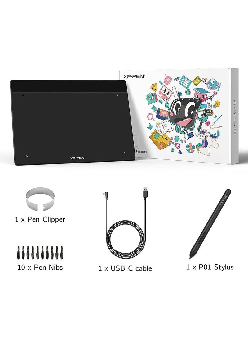 XP-PEN Deco Fun XS Drawing Tablet 4.8 x 3 Inch Graphic Tablets with Battery-free Stylus Digital Pen Tablet for OSU! (Black) - Image 2