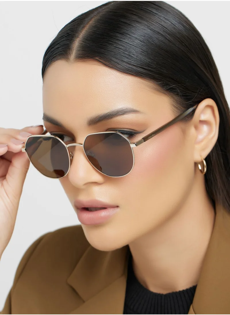 CALVIN KLEIN Pentagon Sunglasses