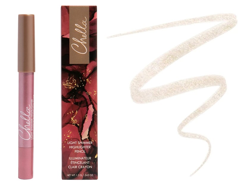 Chella Highlighter Makeup Pencil - Vegan, Cruelty Free, Paraben Free, Gluten Free - Use as a Highlighter, Concealer and Under Eye Liner (Light Shimmer) - Image 1