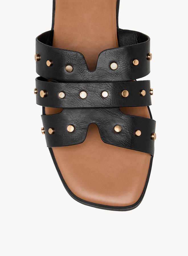 Flora Bella By Shoexpress Women Rivet Embellished Sandals - Image 4