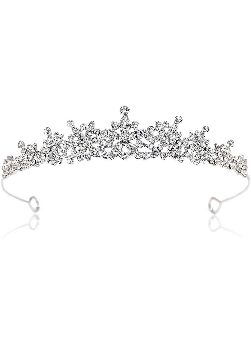 CROWNFAN - Rhinestone Crystal Tiara Headbands and Small Tiara For Women Bride Wedding Birthday Pageant Prom Crown - Image 1