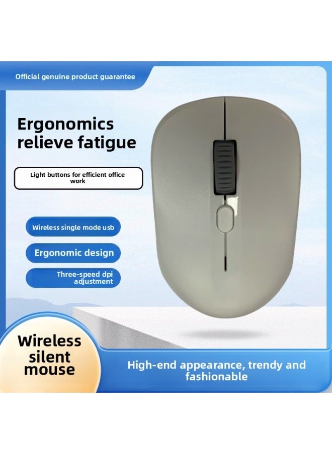 Generic Wireless Mouse Battery Edition Business Portable Home Desktop Notebook Office General-Specification:Purple  - Image 3