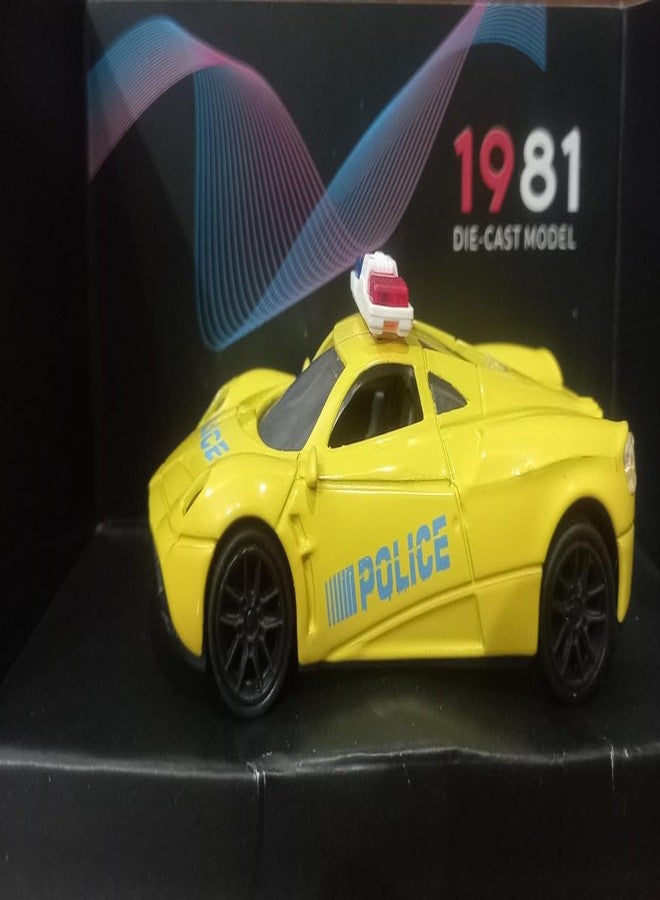 COLLEN ARRAY Diecast Metal Police Toy car for Kids, Pullback Feature, Dashing Luxury Model; You May get Any Random Color or Model, Pack of 1 car Toy -8 - Image 5
