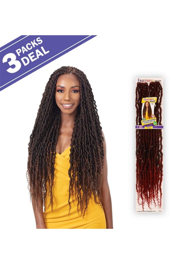 FreeTress Braids Freetress Crochet Braids 2X Nita Distressed Gorgeous Loc 26" (3Pack 1) - Image 3