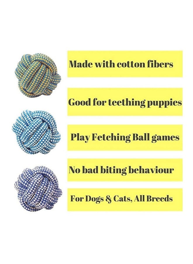 Generic Dog Chew Rope Kit 11 Ropes For Small To Medium Dog (2Knot + 3Knot + Half Round + Dumbell + Tennis + Carrot + Corn + Cotton Ball + Slipper + Handle + Twisted Rope)  - Image 5