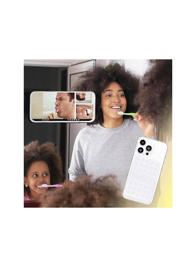 Green Tiger 2Pcs Silicone Suction Phone Case Double Sided Suction Cup Sticky Mount Holder Detachable Mount Suction Phone Grippy Holder Hands-Free For Selfies & Videos - Image 2