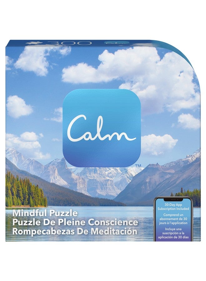 Spin Master Games 300Piece Calm Jigsaw Puzzle For Relaxation Stress Relief And Mood Elevation For Adults And Kids Ages 8 And Up Jasper Lake  - Image 5